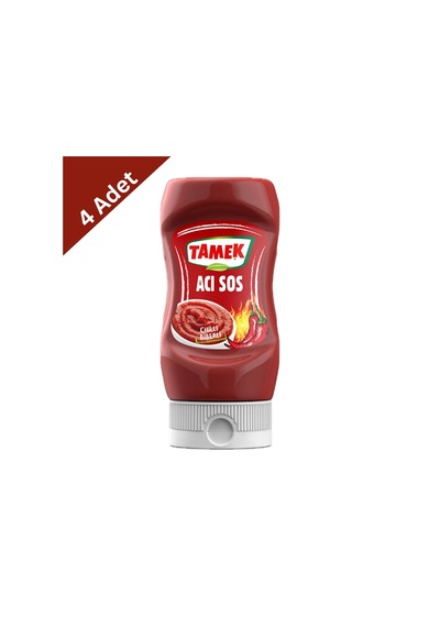 Tamek Acı Sos 240 G X 4 Adet - Pratik Ve Lezzetli Acı Sos Seti