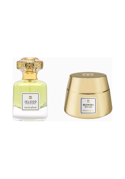 Touch Of Oud 2 Parça Özel Hediye Seti, Jelood Extrait De Parfum 80ml Ve Moroki Oud 24g Oda Kokusu, Koku Giderici Diğer