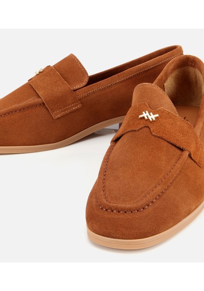 Hotiç Kadın Süet Deri Taba Yumuşak Dokulu Klasik Loafer 01ayh312410a430 Taba