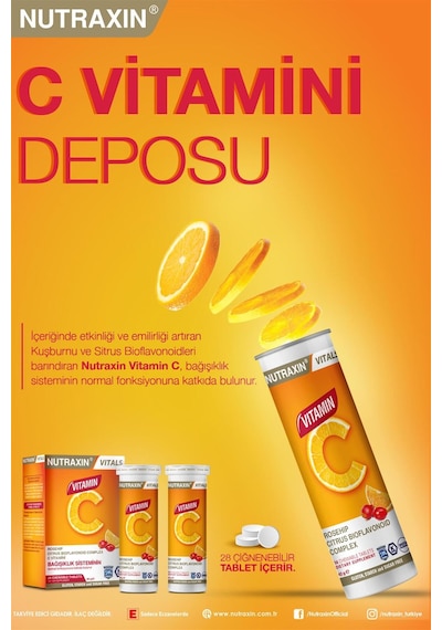 Nutraxin Vitamin C 28 Çiğneme Tableti