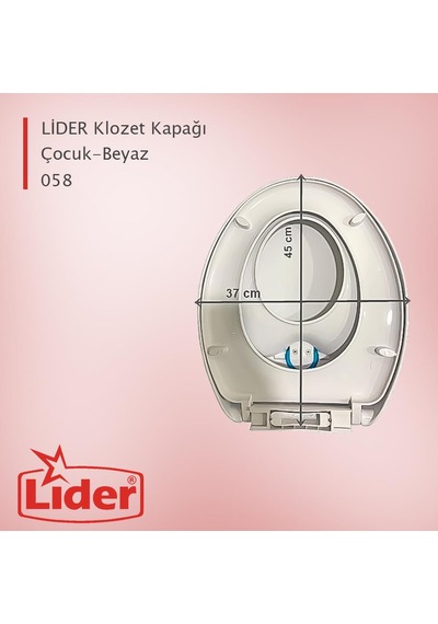 Lider Çocuk - yetişkin Çift Kullanımlı Klozet Kapağı (058)