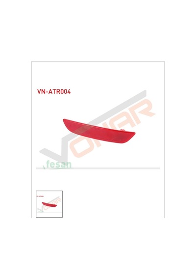 Renault Clio Iv 2012 Sol Reflektör Arka Tampon Vn-atr004