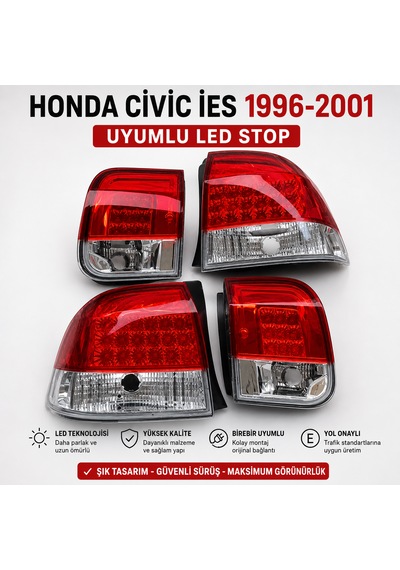 Honda Cıvıc İes 1996-2001 Uyumlu Led Stop Takımı 4 Parça