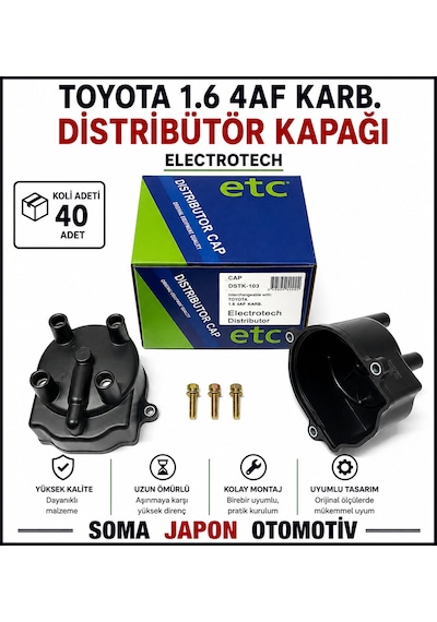 Toyota 1.6 4af Karb. Distribütör Kapağı Dstk-103 Etc
