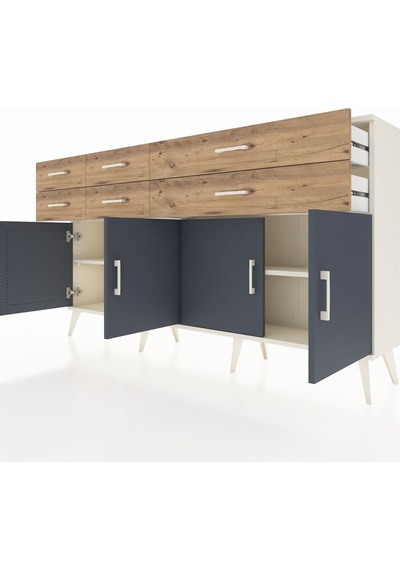 Arges Konsol 3 Raflı 6 Çekmeceli 4 Kapaklı 176x30x99 Aytaşı-antrasit/çam Antrasıt/atlas Çam - Aytası Arges Konsol 3 Raflı 6 Çekmeceli 4 Kapaklı 176x30x99 Aytaşı-antrasit/çam Antrasıt/atlas Çam - Aytası