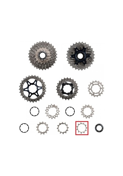 Shımano Y1vt13000 Dura-ace Cs-r9100/cs-r9000 Kaset İçin Ortak 13t Dişli Siyah