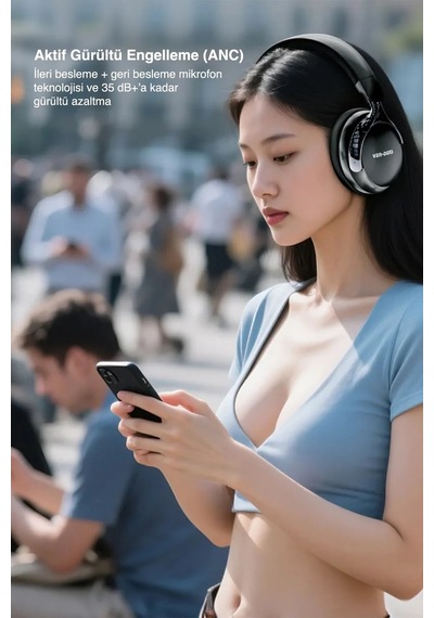 Ven-dens VD-HP016 Bluetooth 5.4 Kulak Üstü Kulaklık