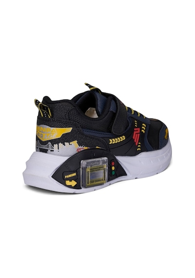 Nstil Günlük Erkek Çocuk Spor Ayakkabı Cırtlı Lastik Bağcık Garaj Detaylı Taban Rahat Sneaker 58272 Lacivert