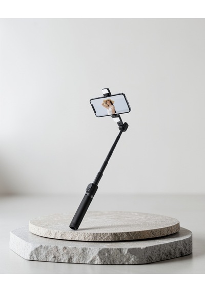 Bluetooth Işıklı Selfie Çubuğu 130 Cm Uczzzbluetoothluselfieçubuğu