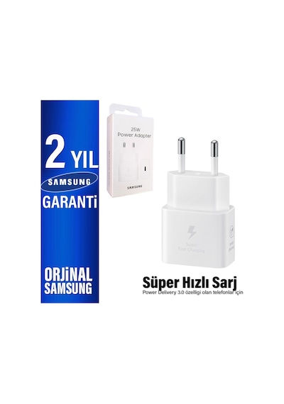25w Süper Hızlı Type c Şarj Aleti Samsung Uyumlu Ep t2510n Türkiye Garantili