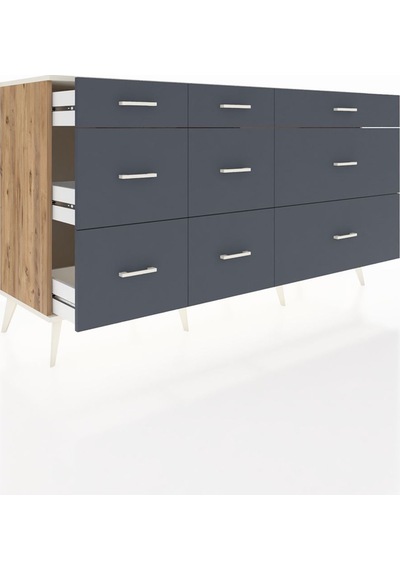 Kronos Konsol 9 Çekmeceli 176x59x99 Çam-aytaşı/antrasit Çam-aytaşı/antrasit Kronos Konsol 9 Çekmeceli 176x59x99 Çam-aytaşı/antrasit Çam-aytaşı/antrasit