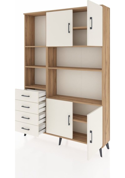 Arges Dolap 8 Raflı 4 Çekmeceli 4 Kapaklı 132x30x195 Çam-ayta... Çam Arges Dolap 8 Raflı 4 Çekmeceli 4 Kapaklı 132x30x195 Çam-ayta... Çam
