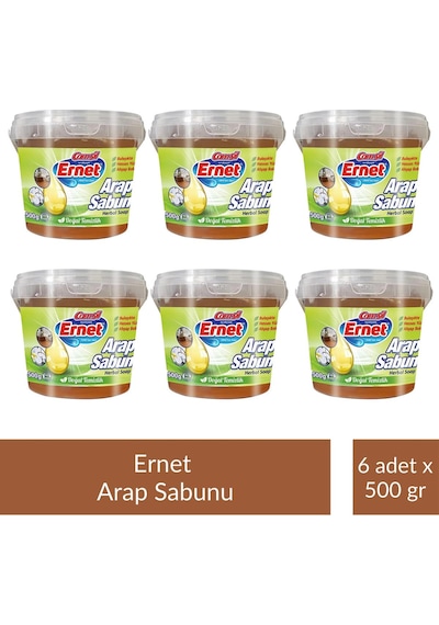 Ernet Sıvı Arap Sabunu Kase 500 Gr X 6 Adet Tekli