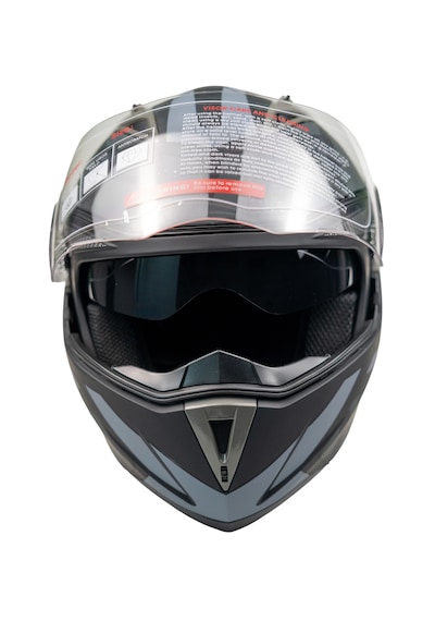 Helmets JK20 - 902 Çene Açılır Güneş Vizörlü Motosiklet Kaskı Gri Mavi