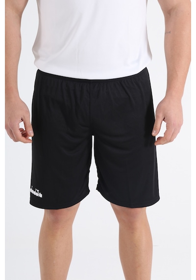 Diadora Düz  Siyah Antrenman - Spor Şort - DDANT-SORT
