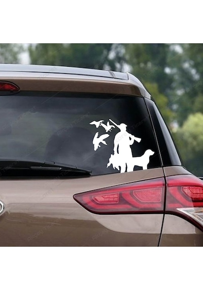 Avcı Sticker Ördek Avı Sticker Çulluk Avı Sticker Oto Sticker