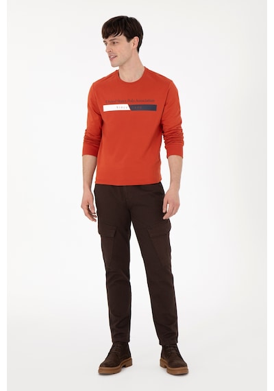 U.s. Polo Assn. Erkek Kiremit Sweatshirt 50290009-vr031 Kiremit U.s. Polo Assn. Erkek Kiremit Sweatshirt 50290009-vr031 Kiremit