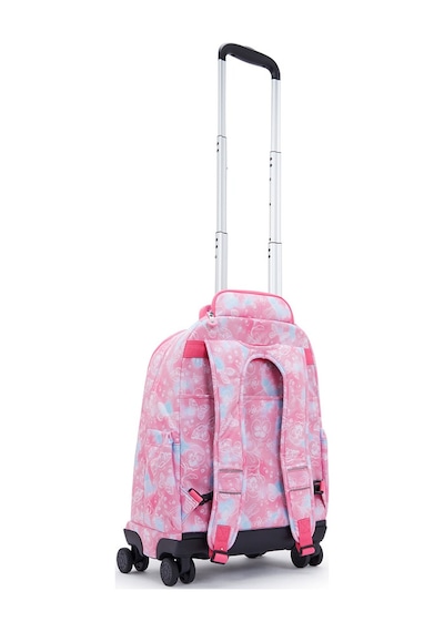 Kıplıng New Zea 8 Tekerlekli Okul Çantası Pembe Garden Clouds