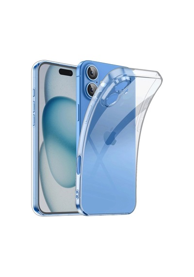 Apple iPhone Uyumlu   16 Plus Kılıf Lüx Şeffaf Silikon