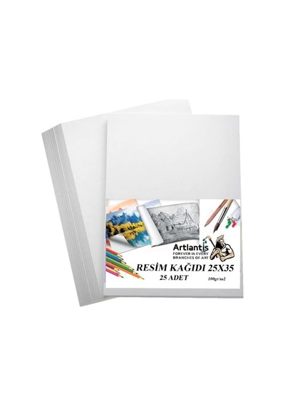Karakalem Eskiz Çizim Seti Duralit Seti 25x35 Cm 1 Paket Pastel Dağıtıcı Kalem Resim Kağıdı Dereceli Kalem Seti
