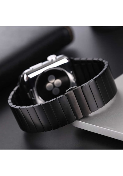 Ekılıf - Apple Uyumlu  Watch 42mm - Kordon Seramik Kordon Krd-16 - Beyaz