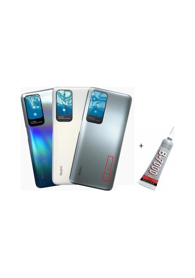 Redmi Note 10 Arka Batarya Pil Kapağı Karbon Grisi B7000 15 Ml Yapıştırıcı
