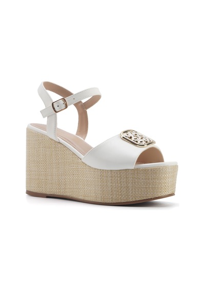 Nine West Monnı 5fx Beyaz Kadın Dolgu Topuk Sandalet 000000000101929051 Beyaz