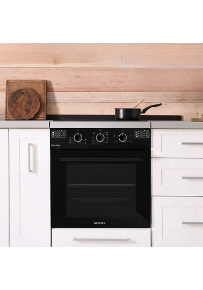 Kumtel B66-SF2 MT Italian Design 52 L Cam Ankastre Fırın Siyah