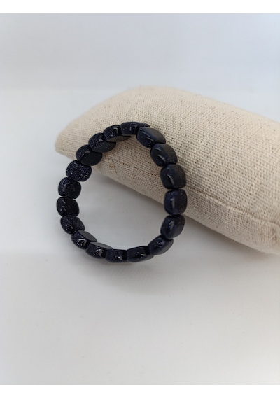Yıldız Taşı Bileklik / Doğaltaş Unisex Bileklik-1081 Lacivert