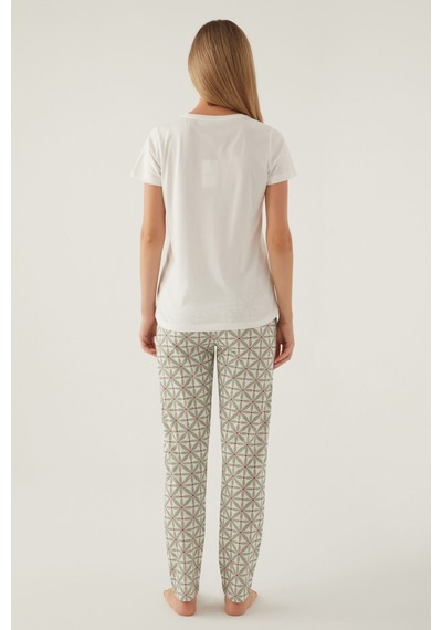Arnetta Kadın Beyaz Pijama Takımı Ar2881-s-v1 Beyaz