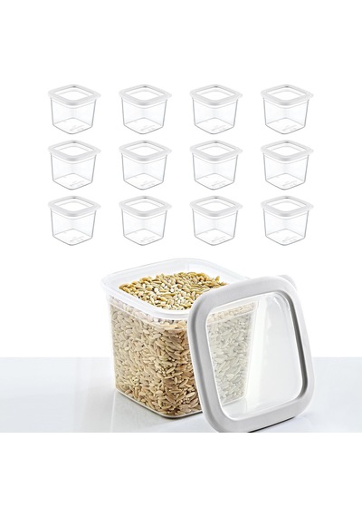 Smartware 6'lı Set Skali Kare Saklama Kabı Beyaz 740 Ml Sku: Smg8690010243454 Açık