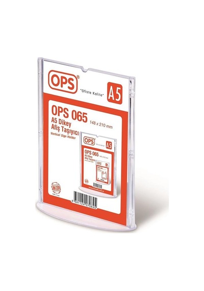 Ops Dp065 Dikey A5 T Tipi Afiş Taşıyıcı
