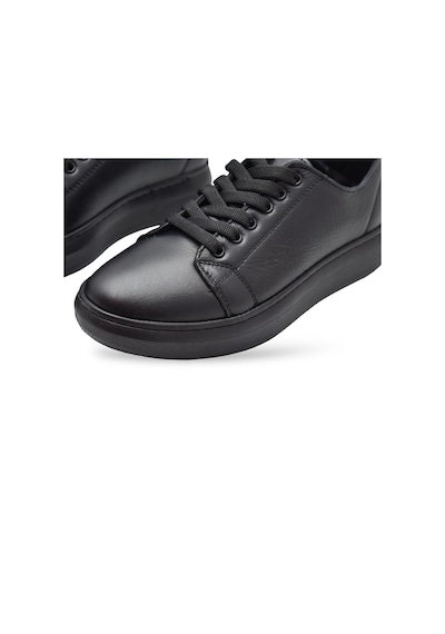 764 Full Ortopedik Taban Hakiki Deri Günlük Kadın Ayakkabı Kadın Sneakers Siyah