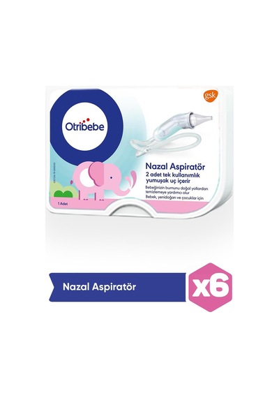 Otribebe Yumuşak Uçlu Nazal Aspiratör 6 Adet