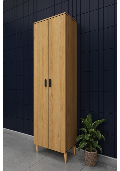 Modern 2 Kapaklı Çok Amaçlı Mutfak Banyo Dolabı %100 Mdf Erzak Kiler Dolabı Fd03 Karina