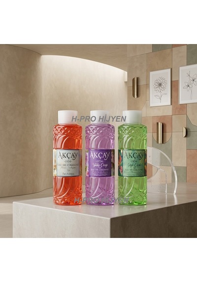Evinizin Yeni İmzası, Akçay Çiçek Bahçesi Serisi Kolonyalar 400 Ml 3 Adet, H-pro Hijyen
