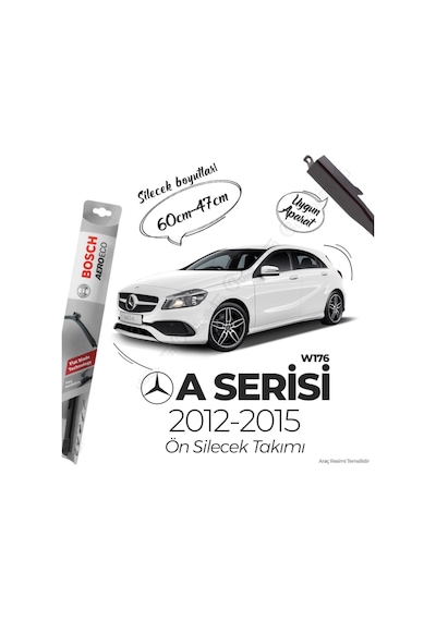 Mercedes A W176 Muz Silecek Takımı 2012-2015 Bosch Aeroeco