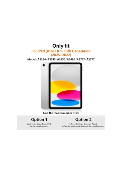 Apple Uyumlu iPad  11. Nesil A16 2025 Kılıf Stand Askılı Zırh Tank Defender Kapak A3354