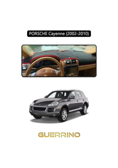 Porsche Cayenne 2002-2010 - 955 / 957 Torpido Koruma Halısı Siyah Kenar