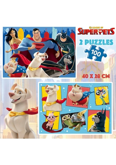 Educa 2x100 Disney Süper Evcil Hayvanları Puzzle - Kız Ve Erkek Çocuk - 6-8 Yaş 1 Adet