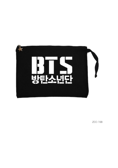 Zepplin Giyim Bts Siyah Clutch Astarlı Cüzdan / El Çantası
