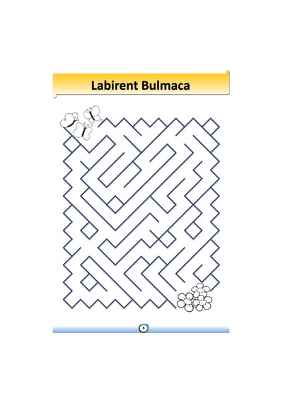 Okul Öncesi Labirent Yaz-Sil Kitabı