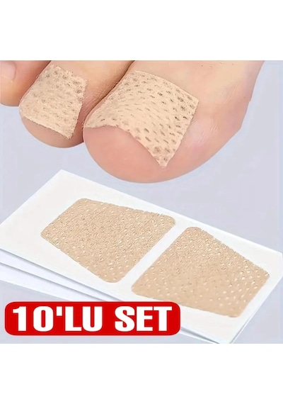 Jenerik Kolay Uygulanabilir Ayak Tırnağı Onarım Yaması 10lu Set Çok Renkli