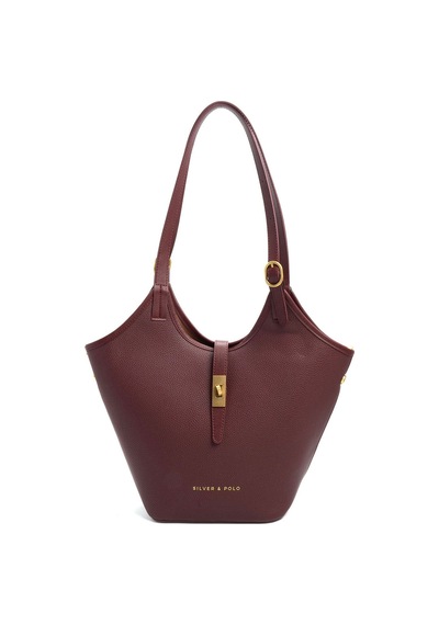 Silver Polo 1246 Kadın Omuz Çantası Mini Rolax Bordo-bordo