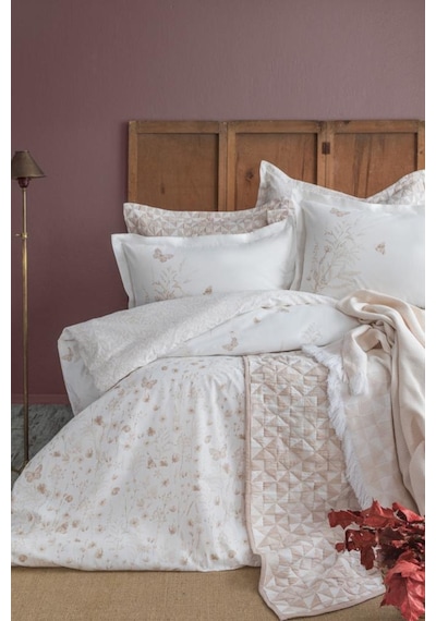 Apricitas Home Çift Kişilik Yatak Örtülü Nevresim Set Liberty Linen