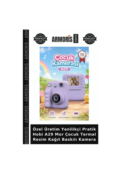 Özel Üretim Yenilikçi Pratik Hobi A29 Mor Çocuk Termal Resim Kağıt Baskılı Kamera