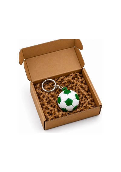 3d Anahtarlık Futbol Topu 3 Cm Yeşil Beyaz Qtop Q-0927