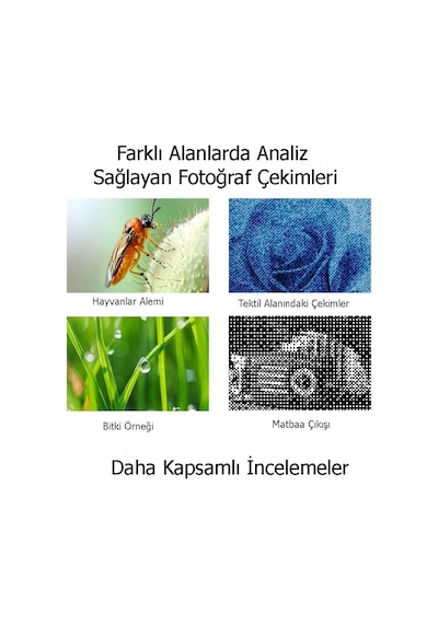Techtic Dijital Mikroskop 1600x Tekstil Baskı Cilt Saç Analiz