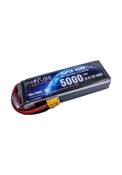 Profuse 3s 11.1v Lipo Li-po Lityum Polimer Batarya - 5000mah, 100c