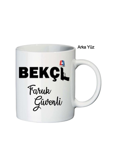 Bekçi Hediyesi Isimli Ve Logolu Kupa Bardak